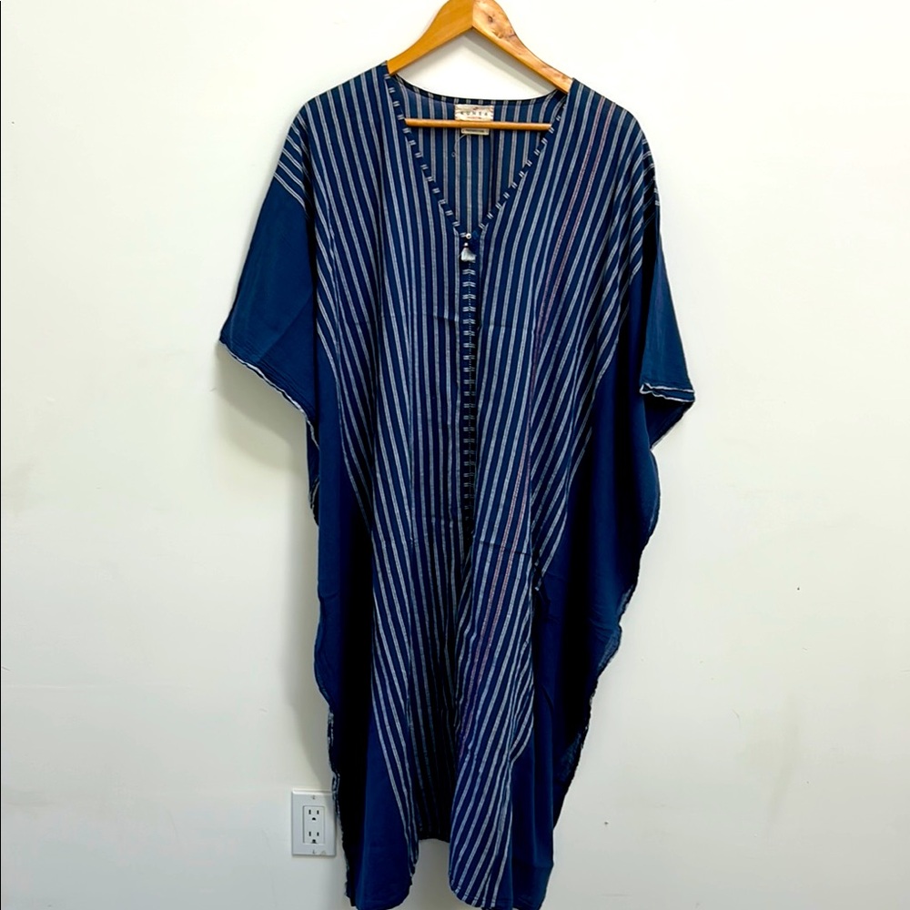 Blue Striped Kaftan